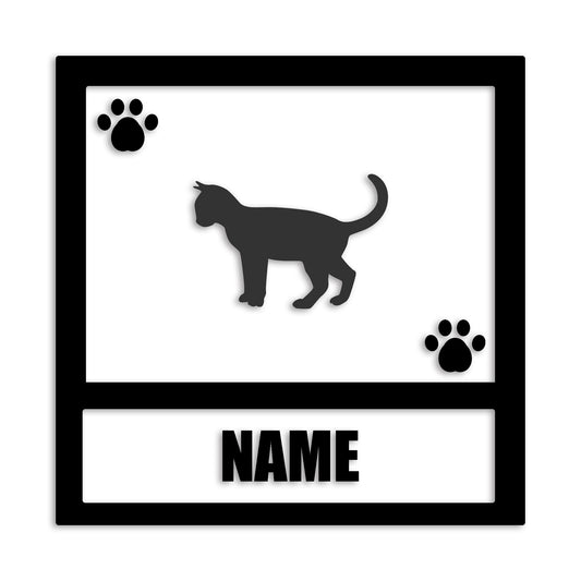 オシキャット 文字入れ可能 ペット 猫 カッティング ステッカー (st-139-142)