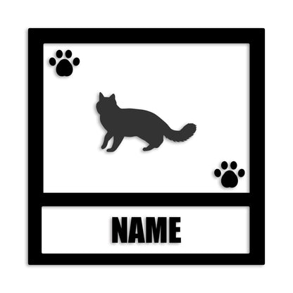 ターキッシュバン 文字入れ可能 ペット 猫 カッティング ステッカー (st-139-158)