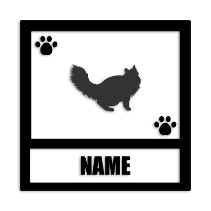 ノルウェージャンフォレストキャット 文字入れ可能 ペット 猫 カッティング ステッカー (st-139-163)