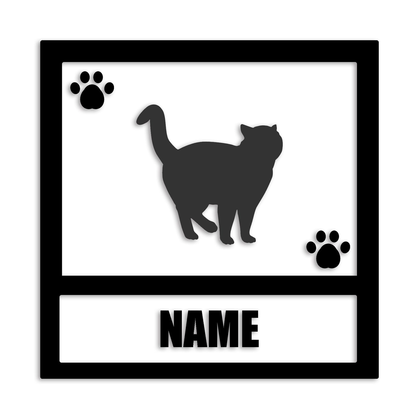 ブリティッシュショートヘア 文字入れ可能 ペット 猫 カッティング ステッカー (st-139-167)