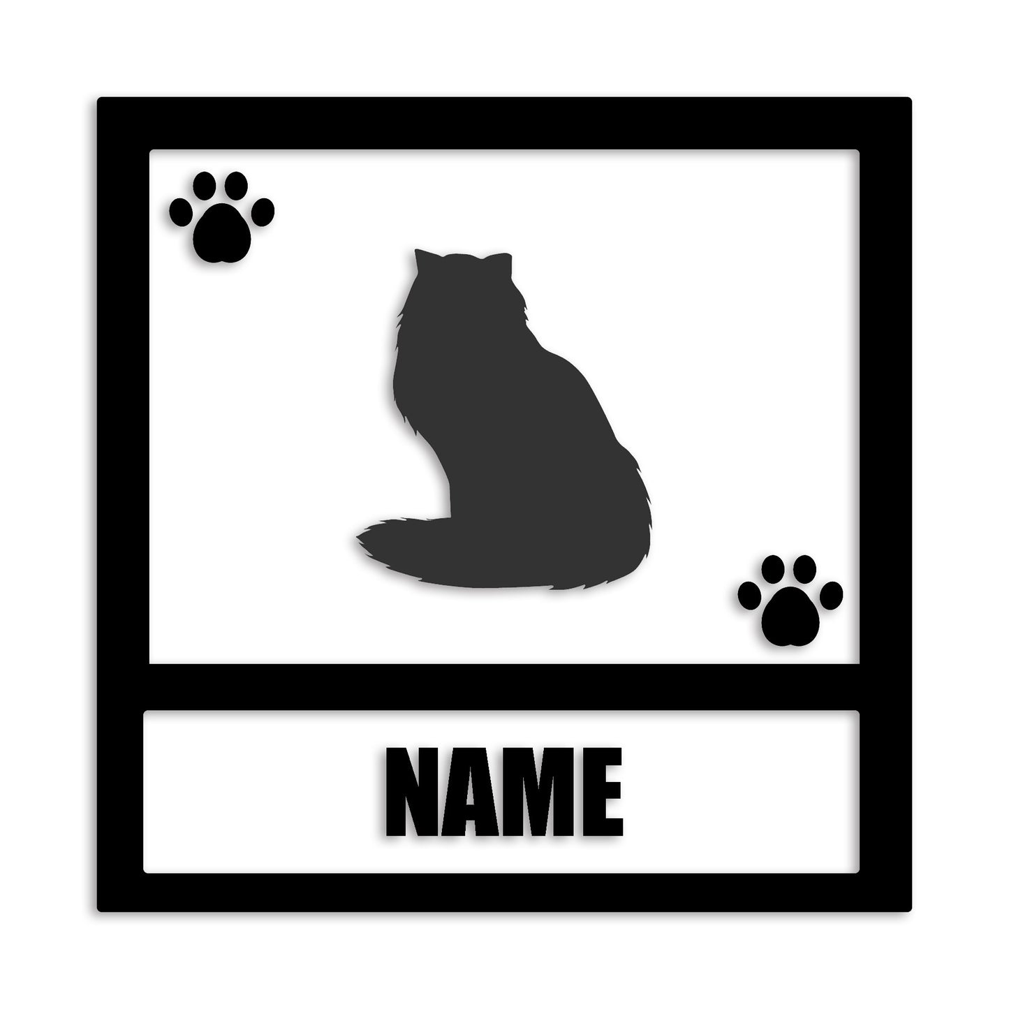 ペルシャ 文字入れ可能 ペット 猫 カッティング ステッカー (st-139-168)