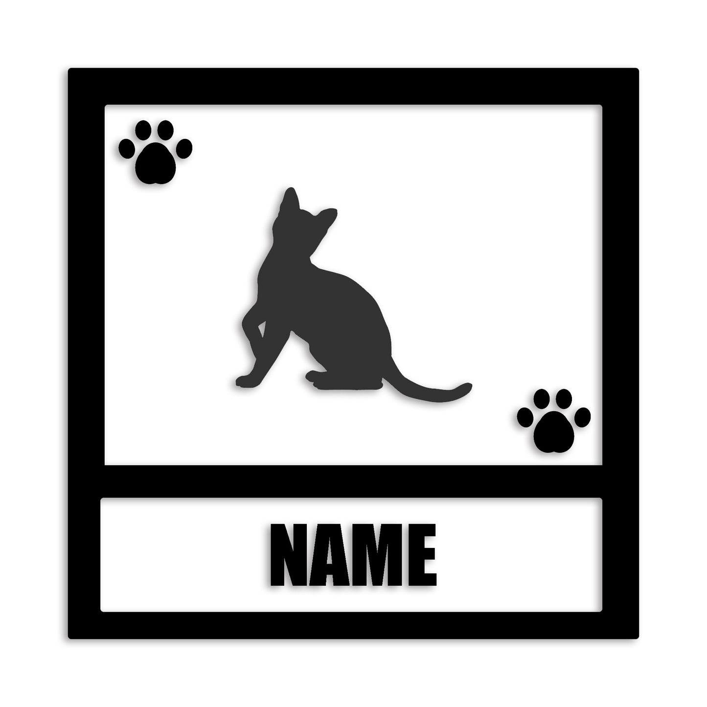 ベンガル 文字入れ可能 ペット 猫 カッティング ステッカー (st-139-170)