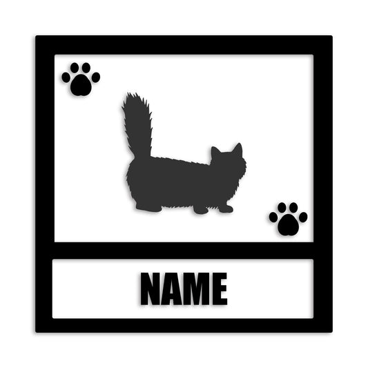 マンチカン 文字入れ可能 ペット 猫 カッティング ステッカー (st-139-171)