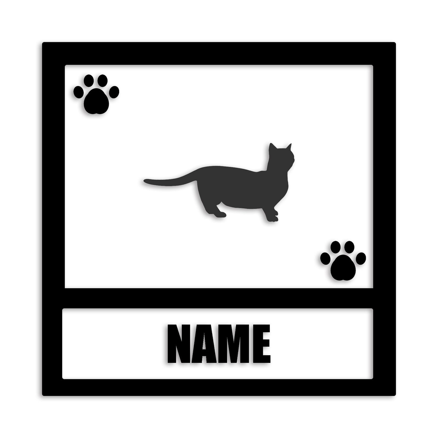 マンチカン 文字入れ可能 ペット 猫 カッティング ステッカー (st-139-172)