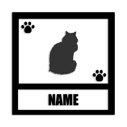 メインクーン 文字入れ可能 ペット 猫 カッティング ステッカー (st-139-173)