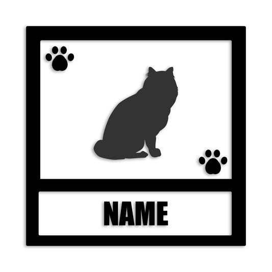 メインクーン 文字入れ可能 ペット 猫 カッティング ステッカー (st-139-174)