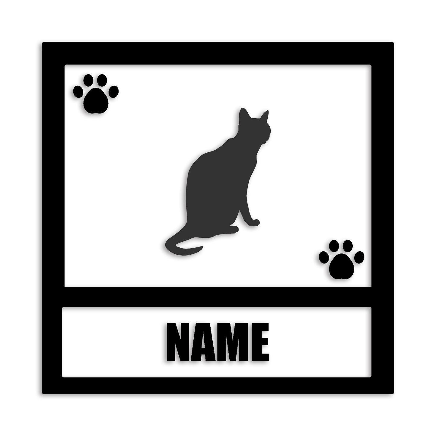 ロシアンブルー 文字入れ可能 ペット 猫 カッティング ステッカー (st-139-176)