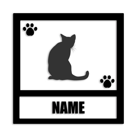 ロシアンブルー 文字入れ可能 ペット 猫 カッティング ステッカー (st-139-177)