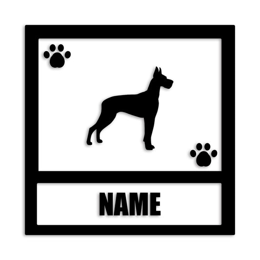 グレートデン 文字入れ可能 カッティングステッカー st-139-19