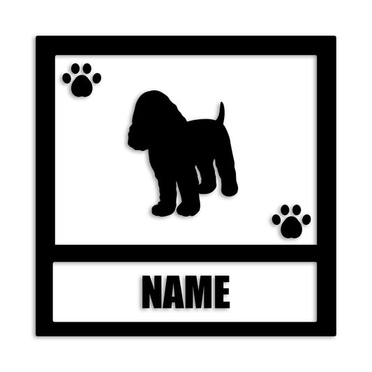 コッカースパニエル 文字入れ可能 カッティングステッカー st-139-25