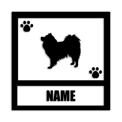 スピッツ 文字入れ可能 ペット 犬 カッティング ステッカー (st-139-38)