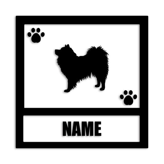 スピッツ 文字入れ可能 ペット 犬 カッティング ステッカー (st-139-38)