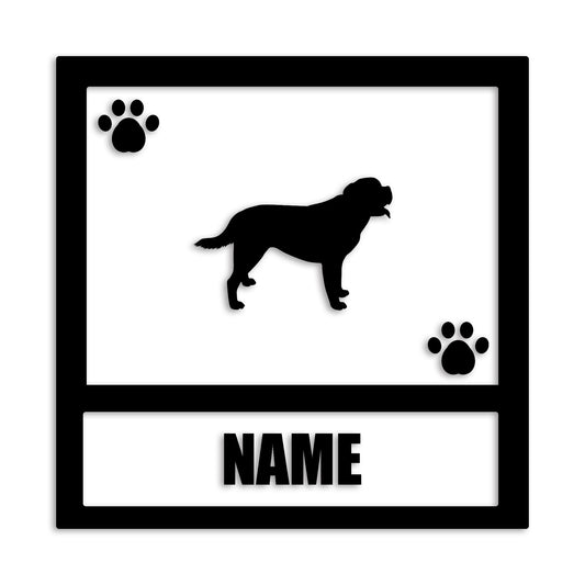 セントバーナード 文字入れ可能 ペット 犬 カッティング ステッカー (st-139-40)