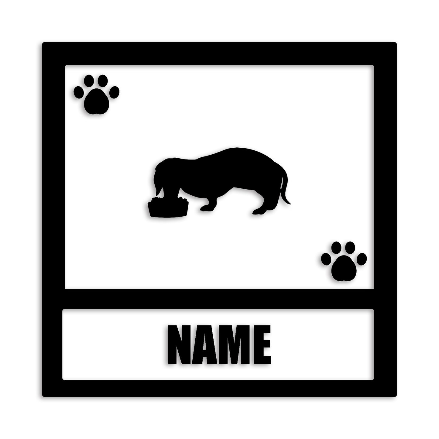 ダックスフンド 文字入れ可能 ペット 犬 カッティング ステッカー (st-139-44)