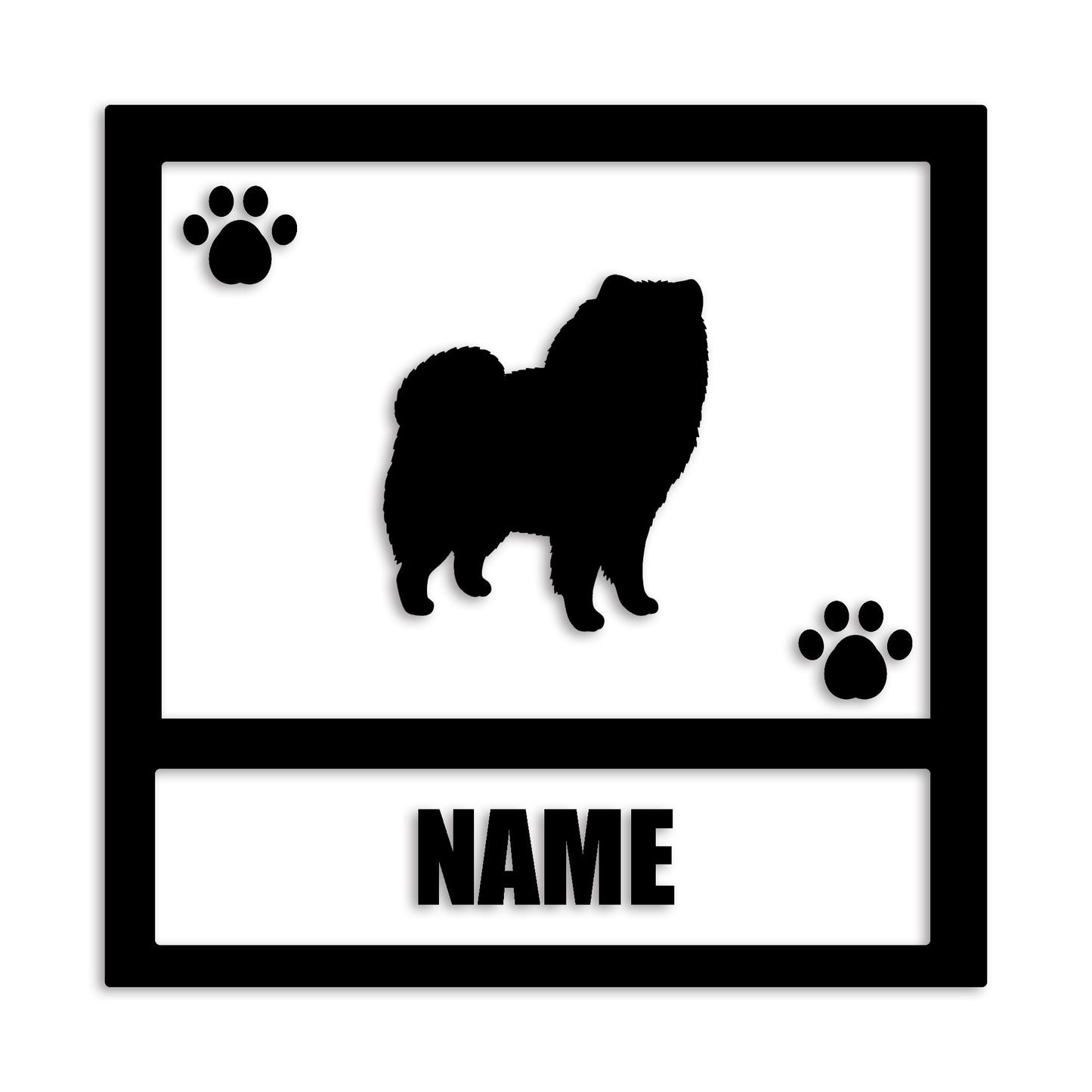 チャウチャウ 文字入れ可能 ペット 犬 カッティング ステッカー (st-139-50)