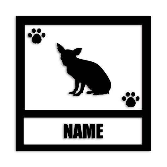 チワワ 文字入れ可能 ペット 犬 カッティング ステッカー (st-139-51)