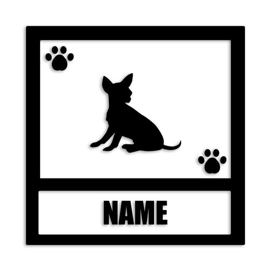 チワワ 文字入れ可能 ペット 犬 カッティング ステッカー (st-139-52)