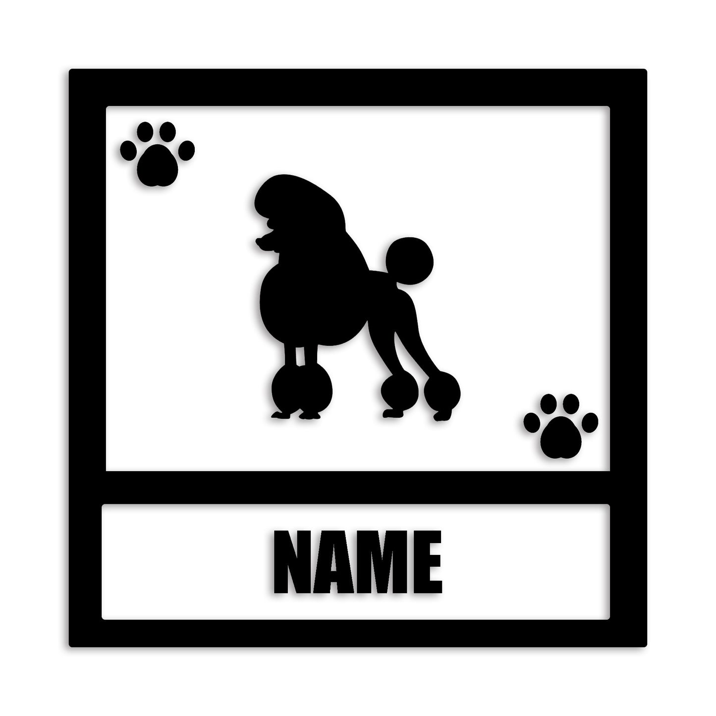 トイプードル 文字入れ可能 ペット 犬 カッティング ステッカー (st-139-58)