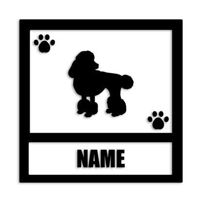 トイプードル 文字入れ可能 ペット 犬 カッティング ステッカー (st-139-59)