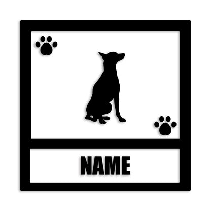 ドーベルマン 文字入れ可能 ペット 犬 カッティング ステッカー (st-139-62)