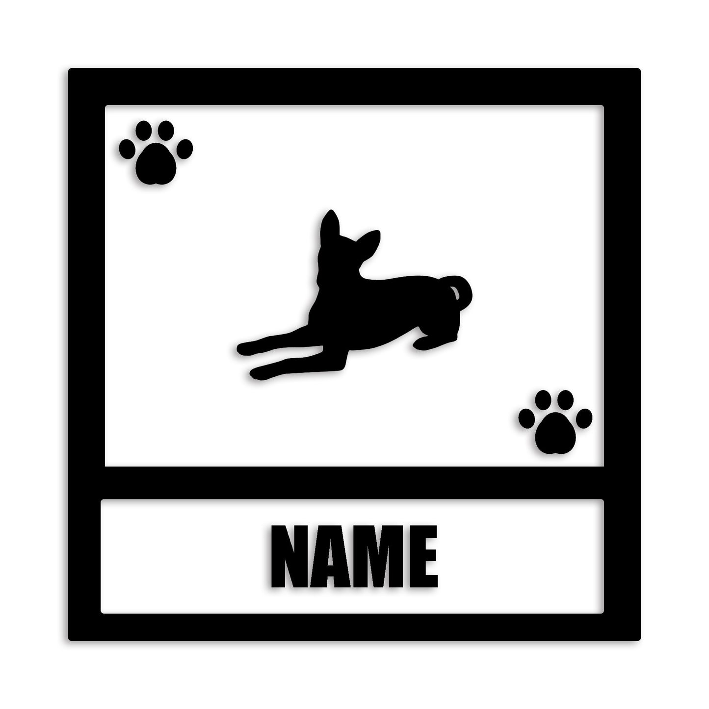 バセンジー 文字入れ可能 ペット 犬 カッティング ステッカー (st-139-70)