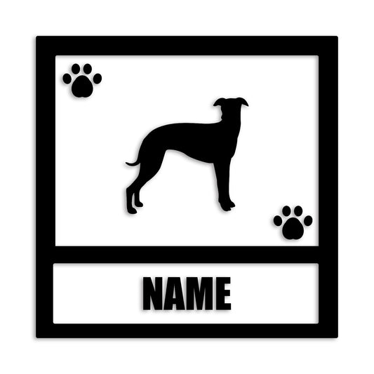 ウィペット 文字入れ可能 ペット 犬 カッティング ステッカー (st-139-8)