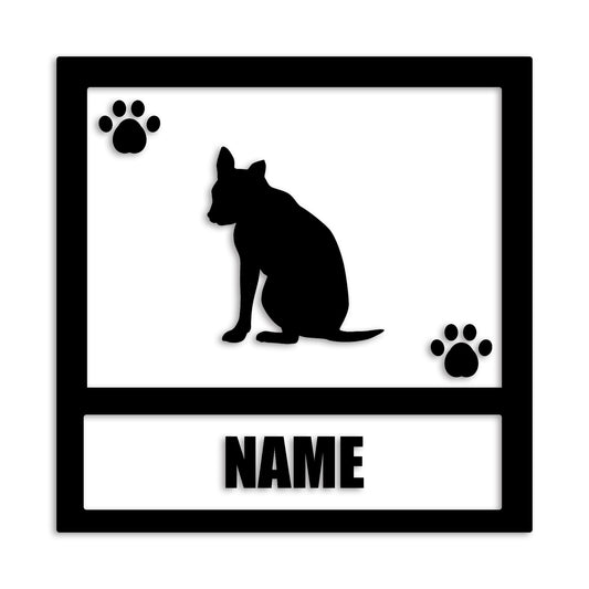 ブルテリア 文字入れ可能 ペット 犬 カッティング ステッカー (st-139-86)