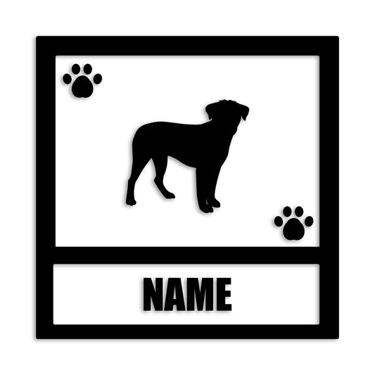 ボーダーテリア 文字入れ可能 ペット 犬 カッティング ステッカー (st-139-95)