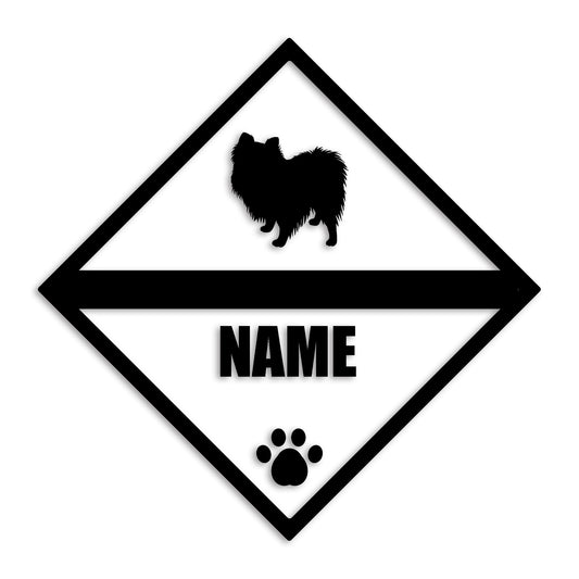 ポメラニアン 文字入れ可能 ペット 犬 カッティング ステッカー (st-140-101)