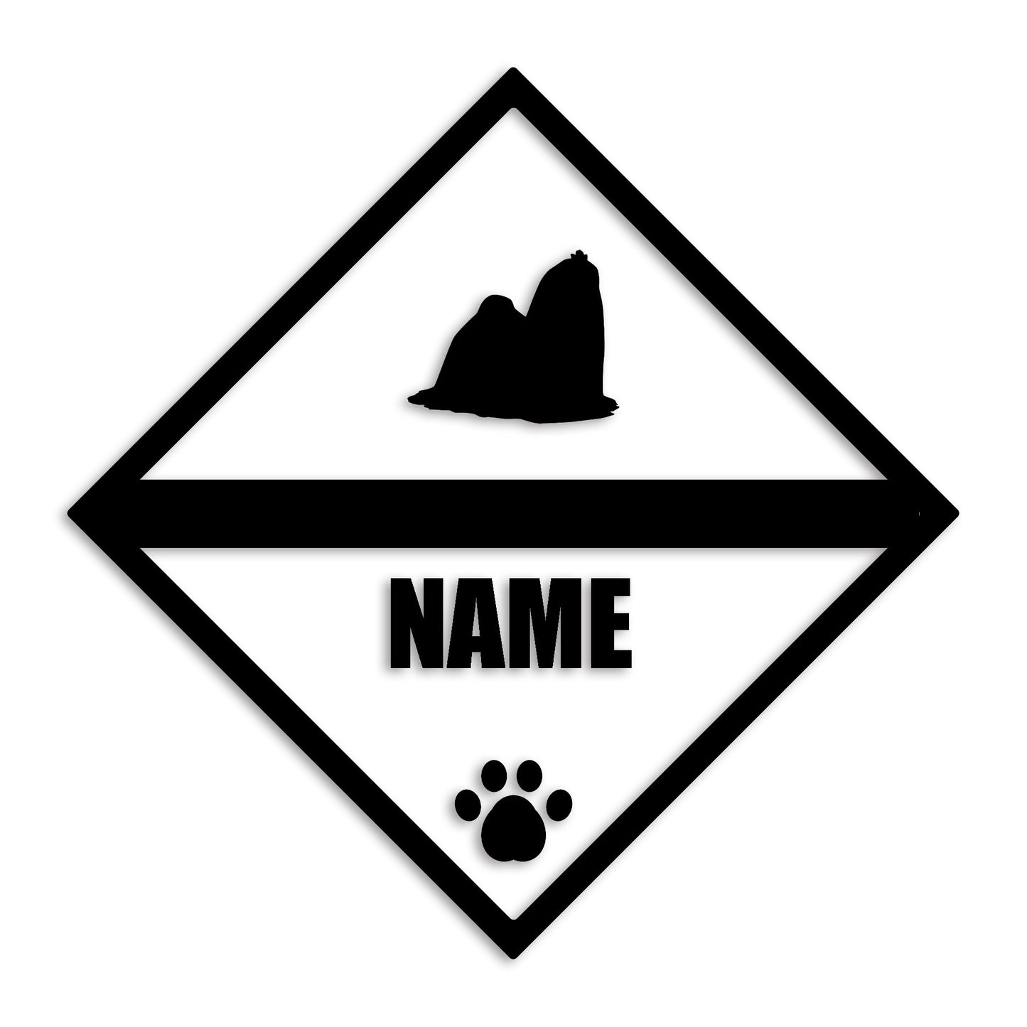 マルチーズ 文字入れ可能 ペット 犬 カッティング ステッカー (st-140-105)