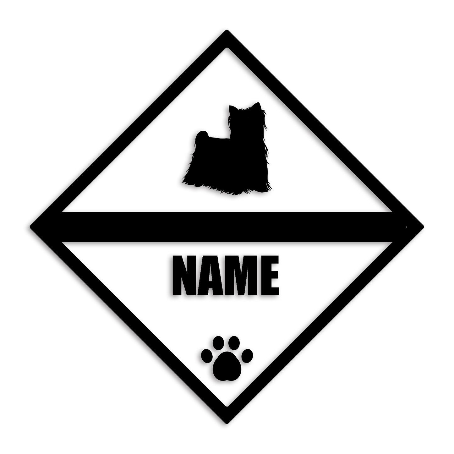 ヨークシャーテリア 文字入れ可能 ペット 犬 カッティング ステッカー (st-140-111)