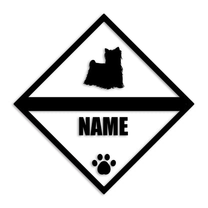 ヨークシャーテリア 文字入れ可能 ペット 犬 カッティング ステッカー (st-140-111)