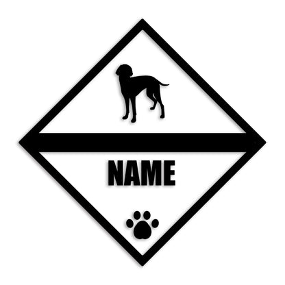 ワイマラナー 文字入れ可能 ペット 犬 カッティング ステッカー (st-140-117)