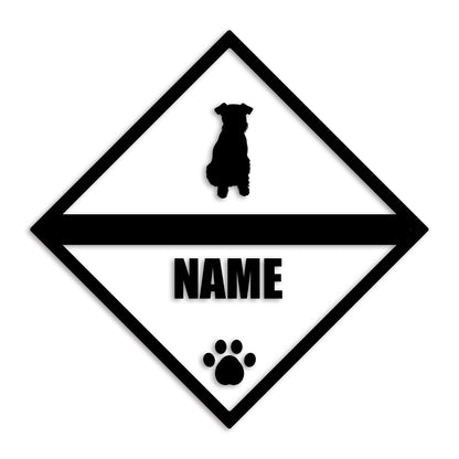 ウェルシュテリア 文字入れ可能 ペット 犬 カッティング ステッカー (st-140-12)