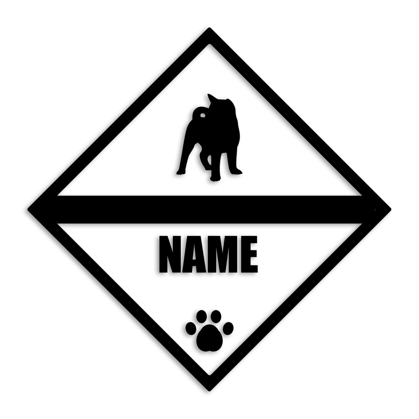 秋田犬 文字入れ可能 ペット 犬 カッティング ステッカー (st-140-126)