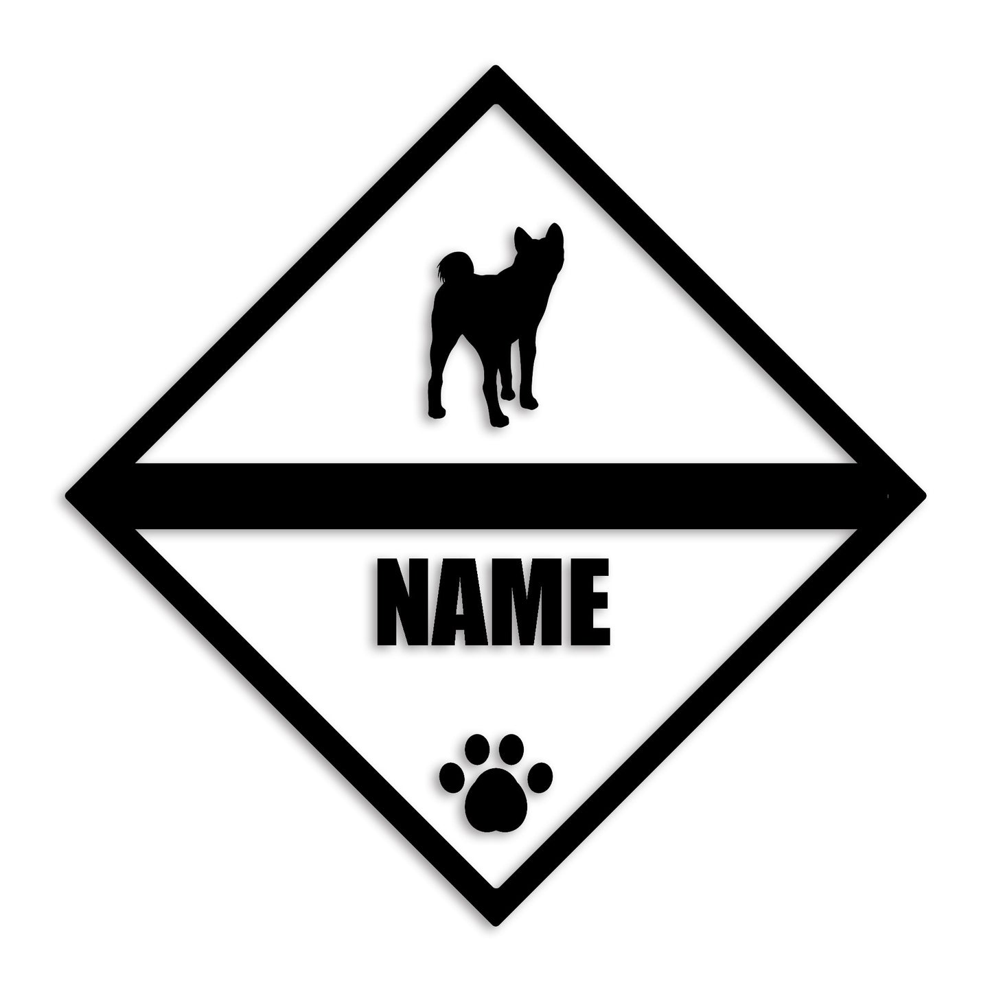 秋田犬 文字入れ可能 ペット 犬 カッティング ステッカー (st-140-128)