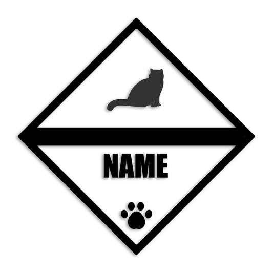 エキゾチック 文字入れ可能 ペット 猫 カッティング ステッカー (st-140-139)