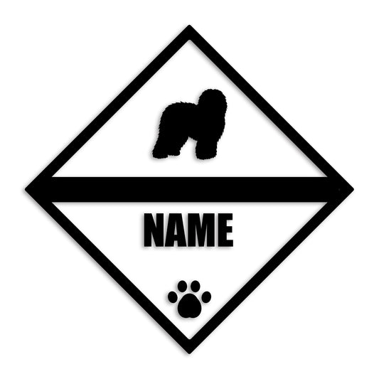 オールドイングリッシュ 文字入れ可能 ペット 犬 カッティング ステッカー (st-140-15)