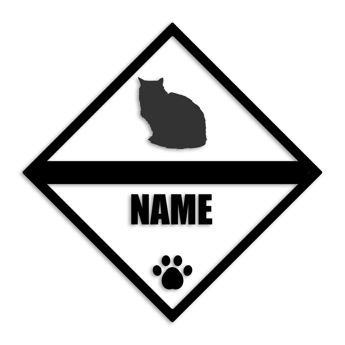 ペルシャ 文字入れ可能 ペット 猫 カッティング ステッカー (st-140-169)