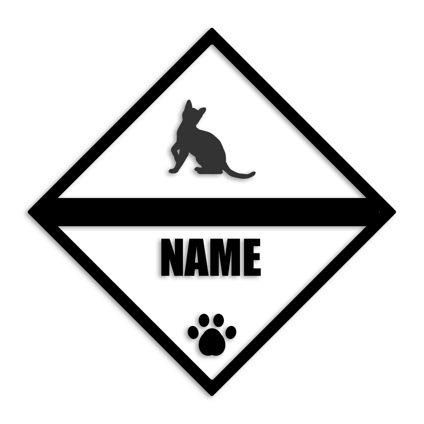 ベンガル 文字入れ可能 ペット 猫 カッティング ステッカー (st-140-170)