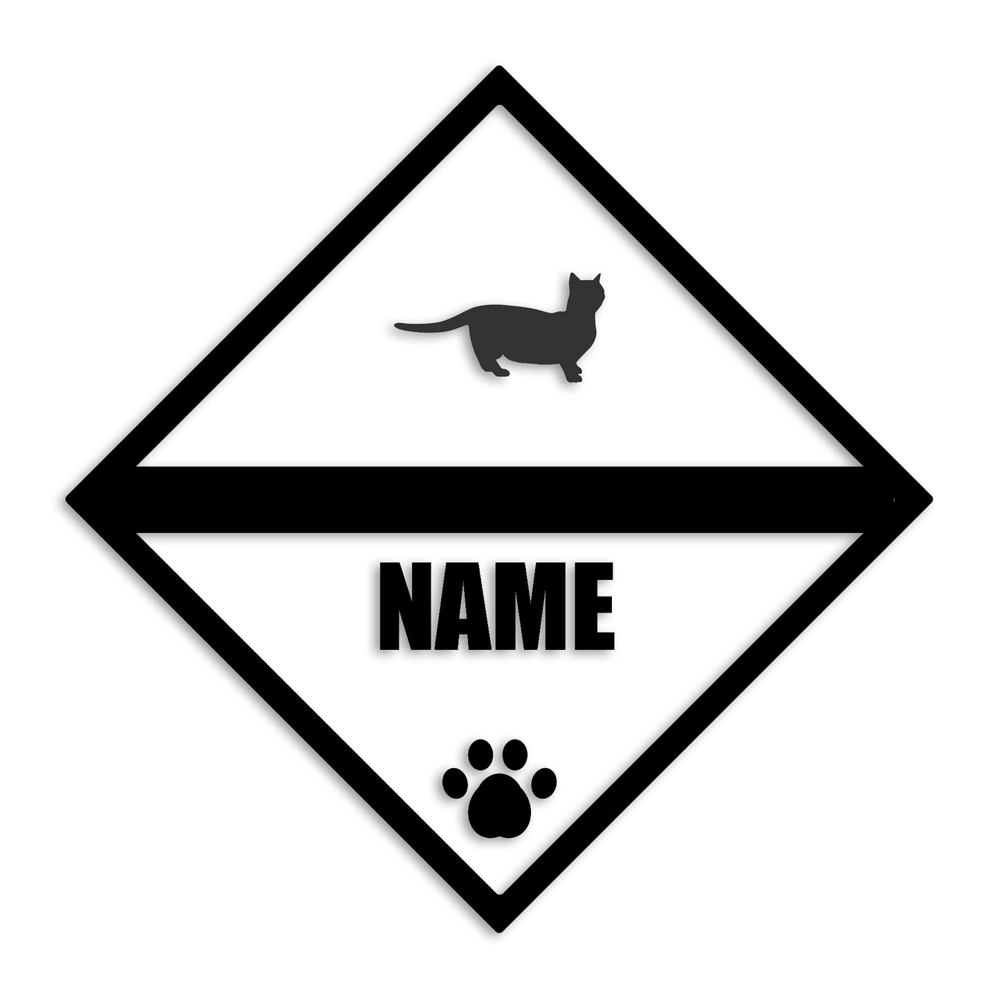 マンチカン 文字入れ可能 ペット 猫 カッティング ステッカー (st-140-172)