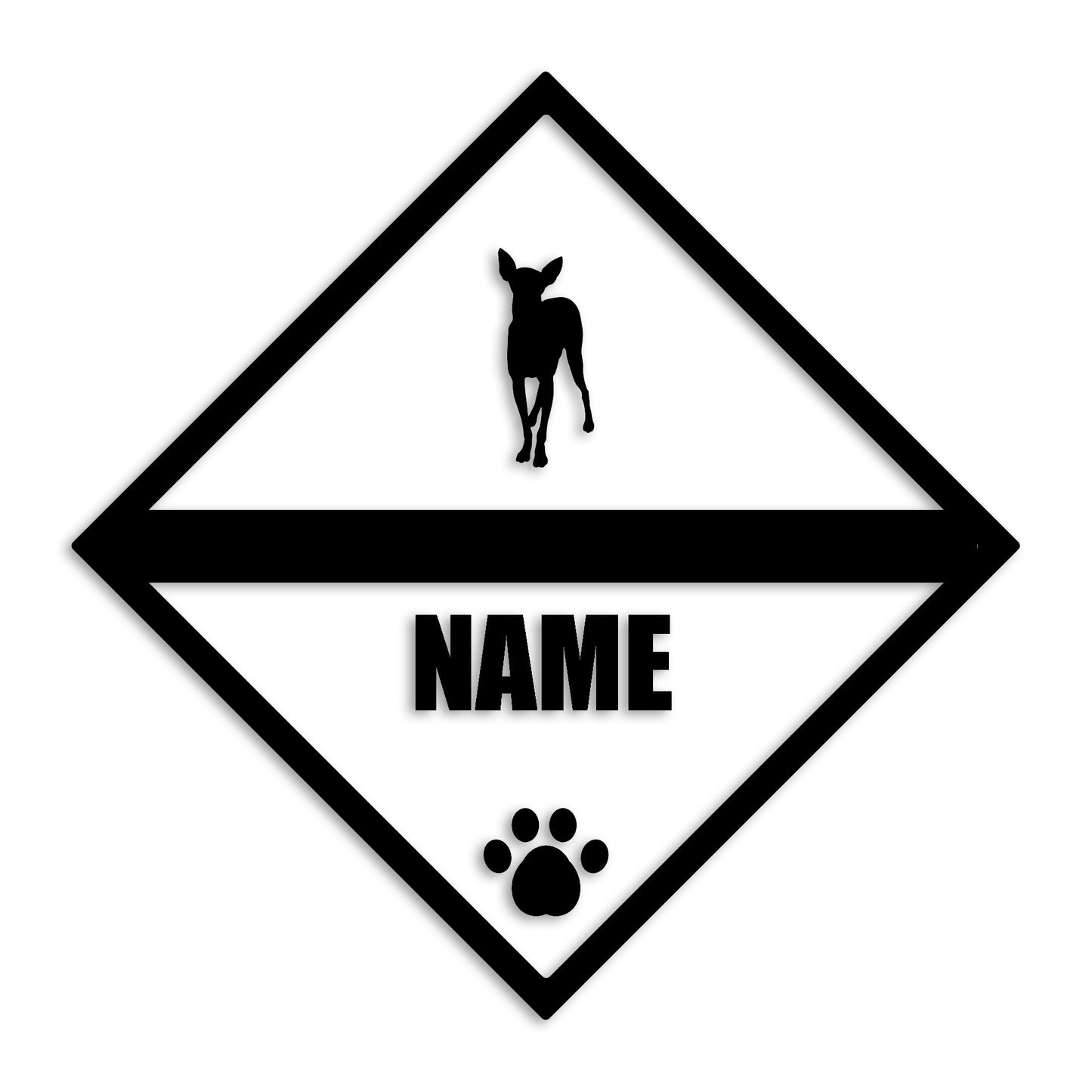 イタリアングレーハウンド 文字入れ可能 ペット 犬 カッティング ステッカー (st-140-4)