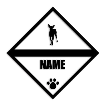 イタリアングレーハウンド 文字入れ可能 ペット 犬 カッティング ステッカー (st-140-4)