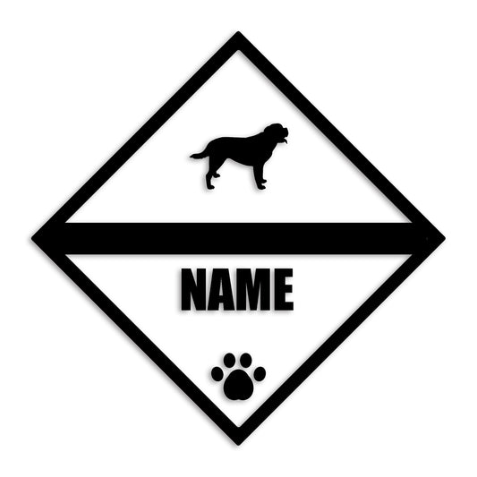 セントバーナード 文字入れ可能 ペット 犬 カッティング ステッカー (st-140-40)