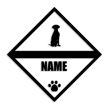 ダルメシアン 文字入れ可能 ペット 犬 カッティング ステッカー (st-140-46)