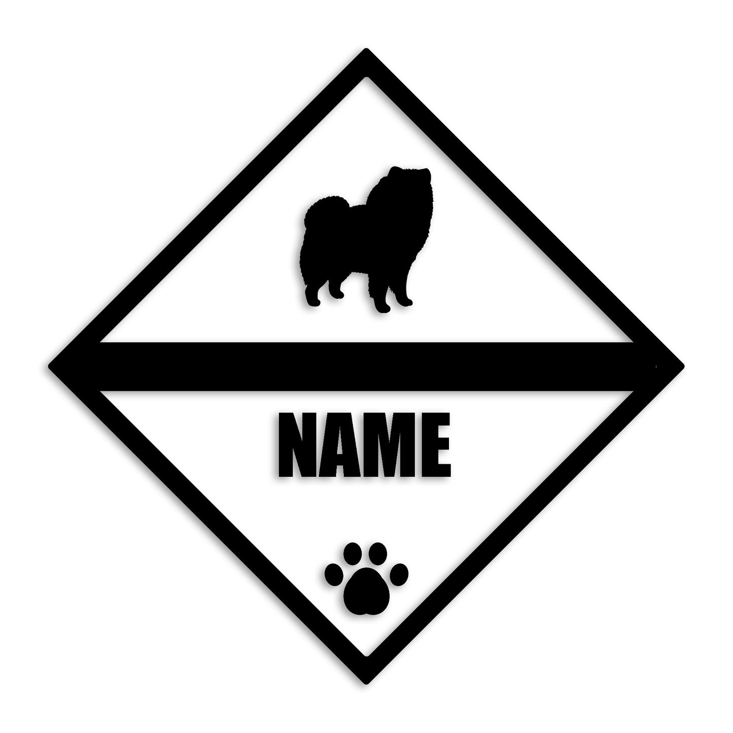 チャウチャウ 文字入れ可能 ペット 犬 カッティング ステッカー (st-140-50)