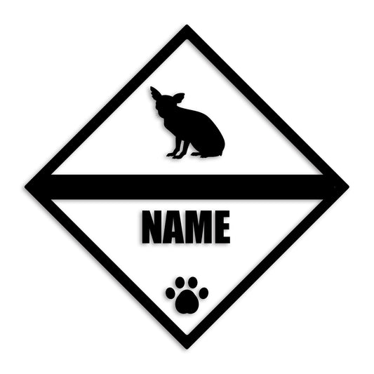 チワワ 文字入れ可能 ペット 犬 カッティング ステッカー (st-140-51)