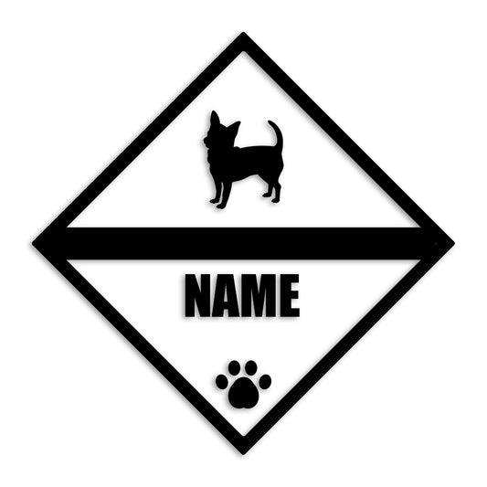 チワワ 文字入れ可能 ペット 犬 カッティング ステッカー (st-140-53)