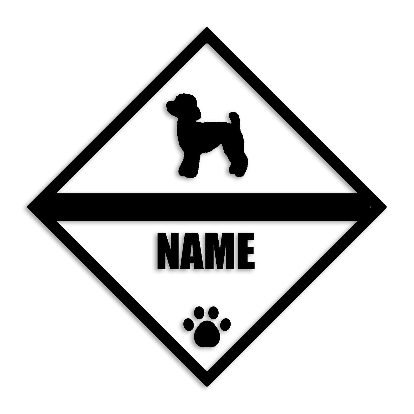 トイプードル 文字入れ可能 ペット 犬 カッティング ステッカー (st-140-56)