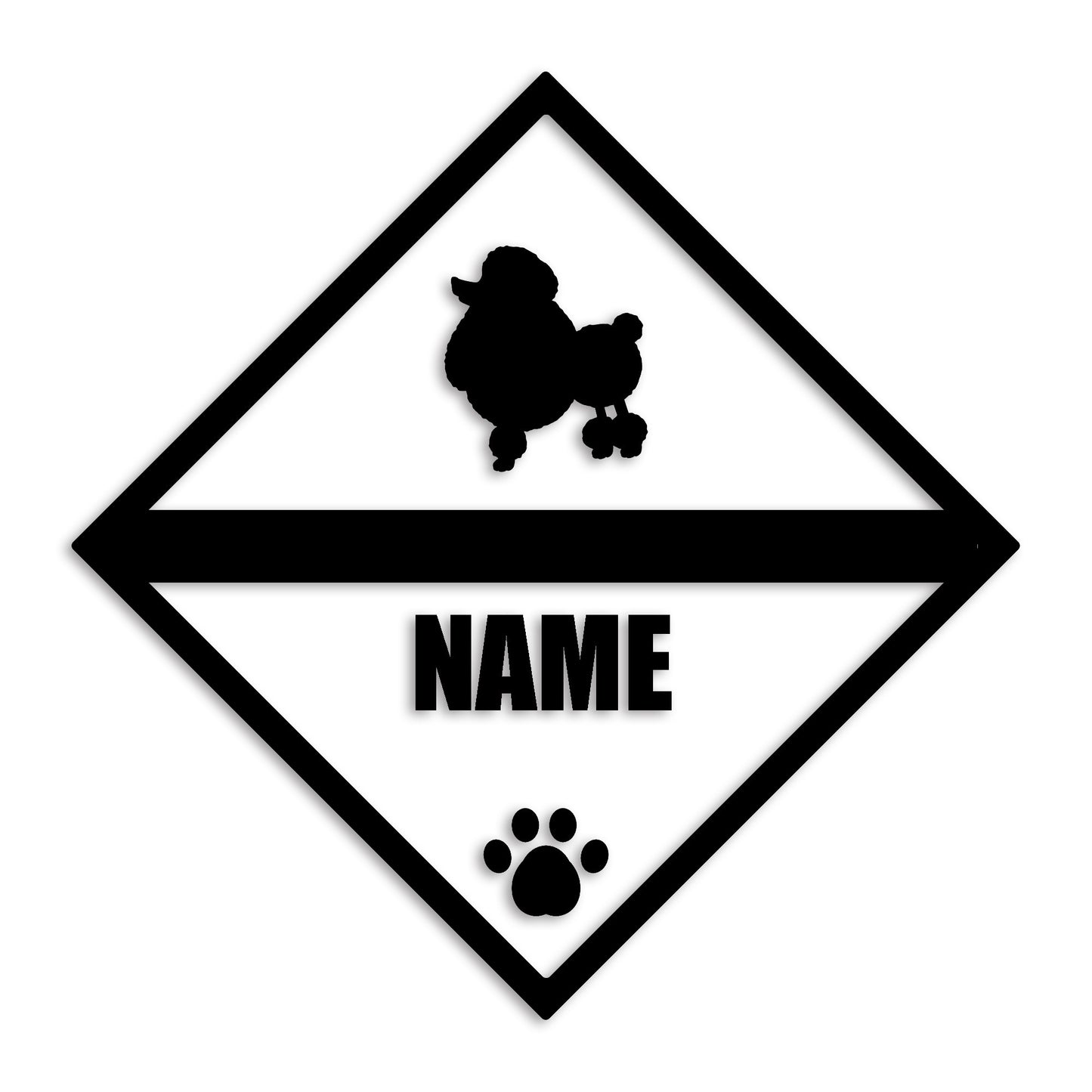 トイプードル 文字入れ可能 ペット 犬 カッティング ステッカー (st-140-57)